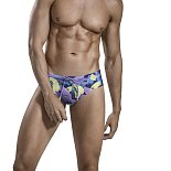 Фиолетовые плавки с принтом в виде цветных мазков Tide Swimsuit Brief
