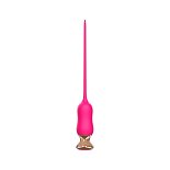 Розовый тонкий стимулятор Nipple Vibrator - 23 см.