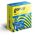 Классические презервативы с обильной смазкой Ganzo Classic - 3 шт.