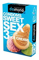 Презервативы для орального секса DOMINO Sweet Sex с ароматом мороженого - 3 шт.