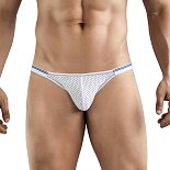 Белые перфорированные трусы-слипы Clever Esencial Brief Slip