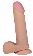 Телесный фаллоимитатор на присоске F F BEST COCK 6 - 19 см.