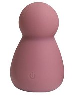 Грязно-розовый перезаряжаемый вибратор Bubble - 7,8 см.