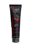 Интимный гель на водной основе Lube Tube Strawberry с клубничным вкусом - 100 мл.