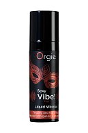 Разогревающий гель для массажа ORGIE Sexy Vibe Hot с эффектом вибрации - 15 мл.
