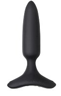 Черная анальная вибропробка HUSH 2 Size S - 12,1 см.