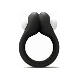 Черное эрекционное кольцо Zippy Vibrating Ring With Bullet