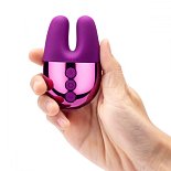 Фиолетовый вибратор с ушками Le Wand Double Vibe