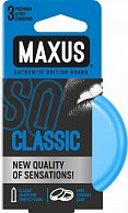 Классические презервативы в железном кейсе MAXUS Classic - 3 шт.